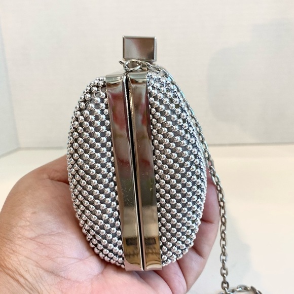 Jessica McClintock Silver Clutch Bag - Picture 6 of 11